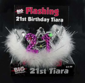 Flashing 21st Tiara