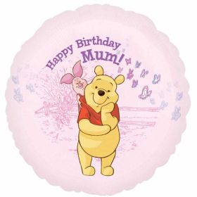 Happy Birthday Mum Winnie the Pooh Foil Balloon