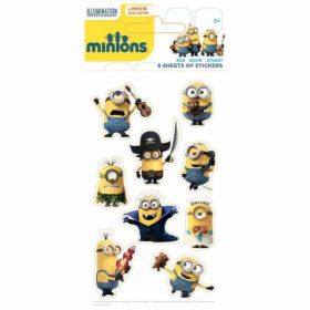 Minions Party Bag Stickers pk6