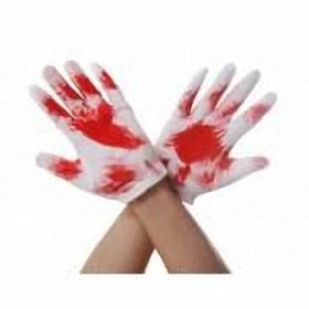 Halloween Gloves with Blood