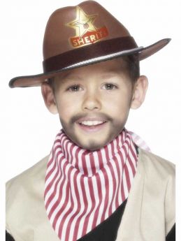 Childrens Sheriff Hat Brown