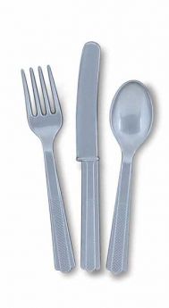 Silver Cutlery Assortment, pk18