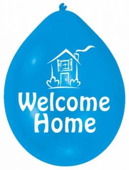 Welcome Home Latex Balloons, pk10