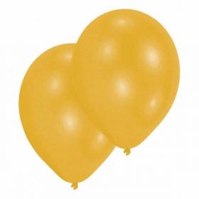 Pearl Gold Latex Balloons pk10, 11"