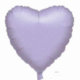 Lilac Metallic Heart Foil Balloon