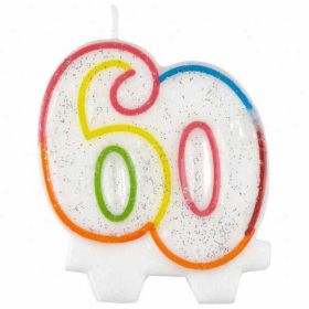 60th Milestone Birthday Candle