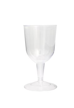 Clear Plastic Wine Glasses pk8