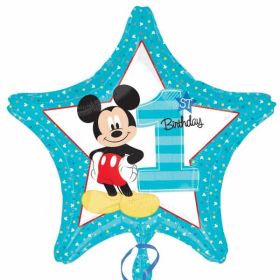 Mickey Mouse 1st Birthday Standard Foil Balloon