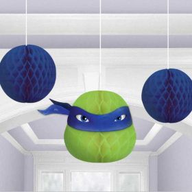 Teenage Mutant Ninja Turtles Honeycomb Decorations pk3
