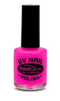 Pink UV Reactive Nail Polish