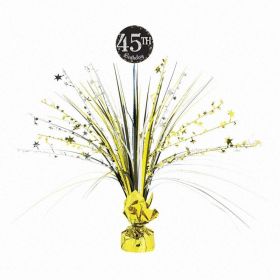 Gold & Silver Sparkling Celebration Add and Age Spray Centrepieces 45cm