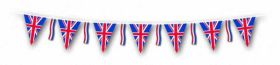 Great Britain Union Jack Pennant Bunting with Tassels