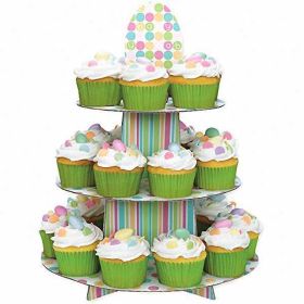 Pastel Baby Shower Cupcake Stand