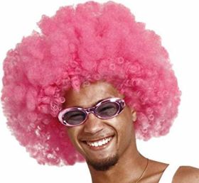 Pink Afro Wig