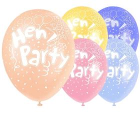 Hen Party 12 Inch Latex Balloons pk5   