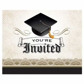 Graduation Cap & Gown Invites pk8