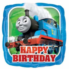 Thomas the Tank Engine Happy Birthday Square Foil Balloon