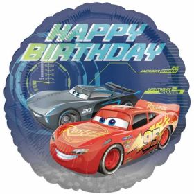 Cars 3 Happy Birthday Standard Foil Balloon