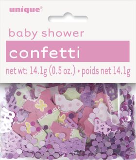 Pink Dots Baby Shower Confetti .5 Oz