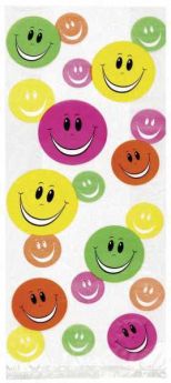 Smiley Gift Bags pk20 with Twist Ties