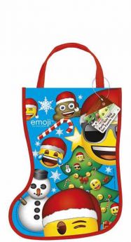 Emoji Christmas Stocking Party Bag