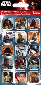 Star Wars Captions Fun Foil Re-usable Sticker Sheet
