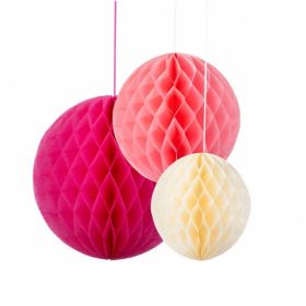 Blossom Honeycombs, 3 assorted colours