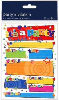 It's a Party Party Invitations, pk20