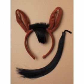 Brown Horse Ears Aliceband