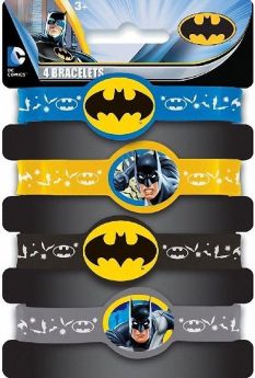 Batman Stretch Bracelet, pk4