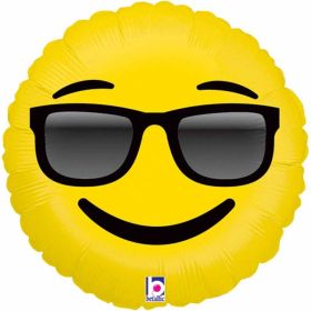Emoji Sunglasses Foil Balloon 18''
