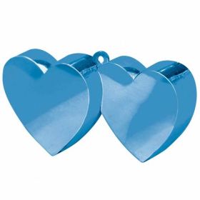 Blue Double Heart Balloon Weight