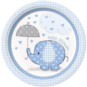 Blue Baby Shower Plates