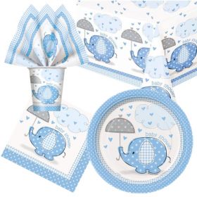 Blue Baby Shower Tableware