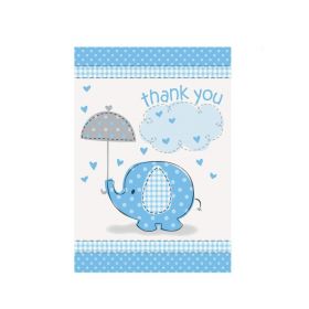 Blue Baby Shower Thank's You Cards