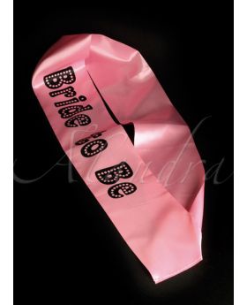 Bride To Be Hen Night Sash Miss Behave Pink