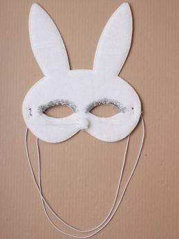 White Bunny Rabbit Face Mask