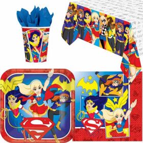 DC Super Hero Girls Party Tableware Pack for 8