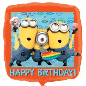 Minions Despicable Me Happy Birthday Foil Balloon 17''