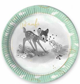 Disney Bambi Cutie Paper Plates 23cm, pk8