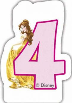 Disney Princess Party Candle No.4