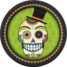 Day of the Dead 9" Plates pk8
