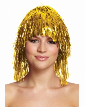 Gold Tinsel Wig 