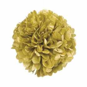 Gold Paper Puff Ball Hanging Party Decoration