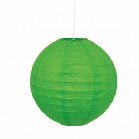 Round Lantern Lime Green Party Decoration 10"