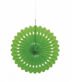 Decorative Fan Lime Green Party Decoration 16"