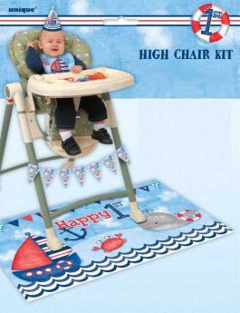 Nautical 1st Birthday High Chair Kit