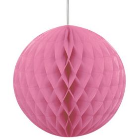 Honeycomb Hot Pink Ball Party Decoration 8"