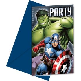 Avengers Multi Heroes Party Invites pk6