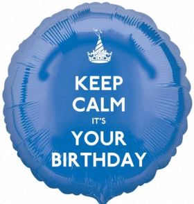 Keep Calm It's Your Birthday 17" Foil Balloon